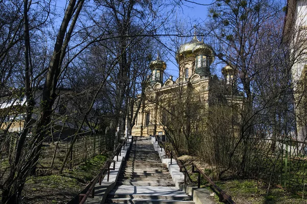 Церковь Покрова Пресвятой Богородицы Киеве Украина — стоковое фото