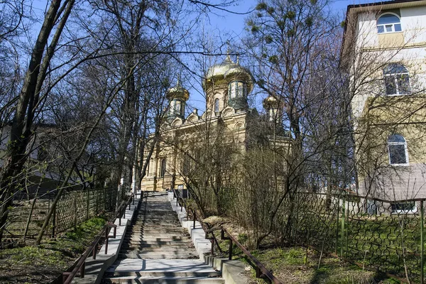 Kirche Der Fürbitte Der Jungfrau Maria Kiew Ukraine — Stockfoto