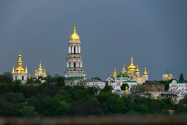 Panorama View Kyiv Pechersk Lavra Orthodox Monastery Included Unesco World — Stock Photo, Image