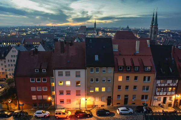 View Historical Center Old German City Nuremberg Nuremberg Castle Germany — Stock Photo, Image