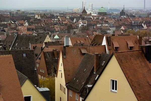 View Facades Roofs Historical Center Old City Nuremberg Nuremberg Castle — Stock Photo, Image