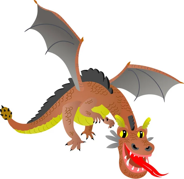 Flying dragon — Stock Vector