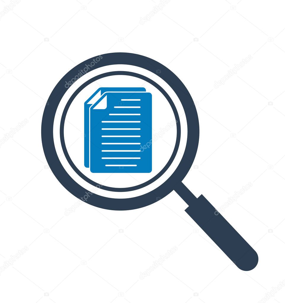 Search document Icon. Flat style vector EPS.