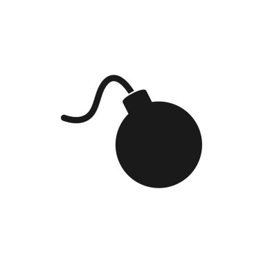 Bomba Simgesi. Düz biçim vektörü Eps.