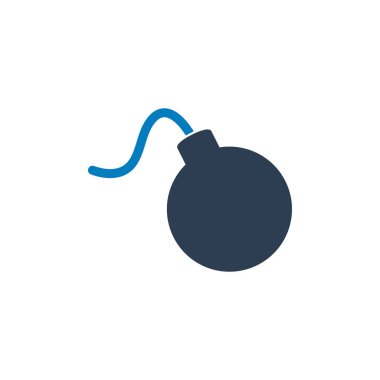 Bomba Simgesi. Düz biçim vektörü Eps.