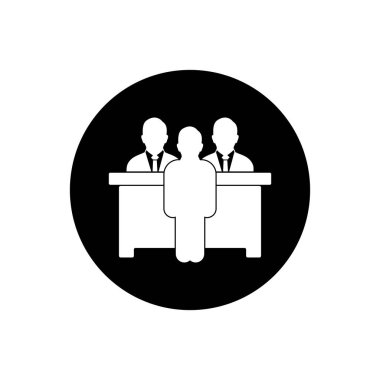 Müşteri hizmetleri ikonu. Yuvarlak Düğme biçim vektörü Eps.