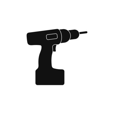 Drilling Machine Icon. Flat style vector EPS.