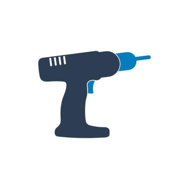 Drilling Machine Icon. Flat style vector EPS.