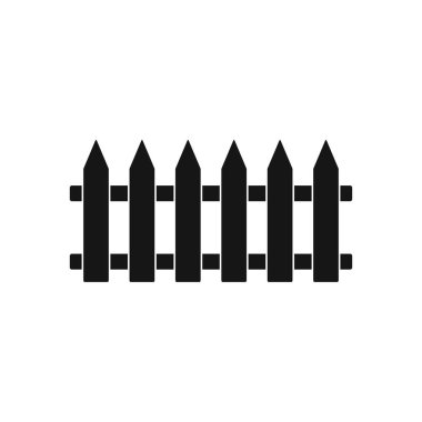 Çit Simgesi. Düz biçim vektörü EPS.