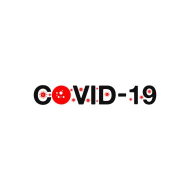 Coronavirus, Covid-19 ikonu. Düzenlenebilir Vektör Sembol İllüstrasyonu. 
