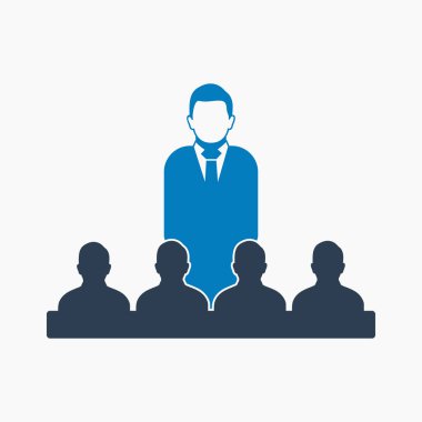 Lider simgesi. Düz biçim vektörü EPS.