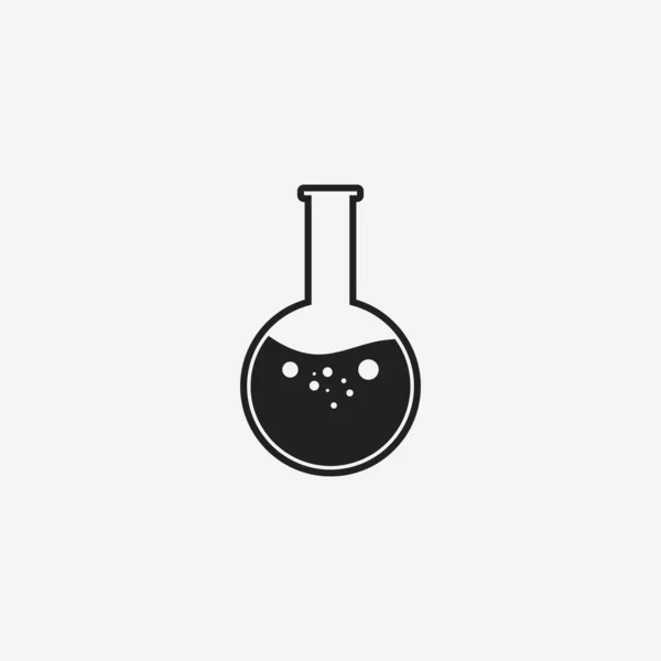 Rounded Laboratory Flask Icon Editable Vector Eps Symbol Illustration — Stock Vector