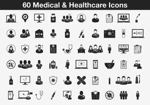 Ikonen Aus Medizin Und Gesundheitswesen Editierbare Vektor Eps Symbol Illustration — Stockvektor