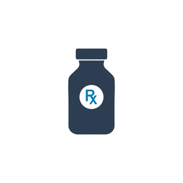 Значок Пляшки Медицини Редагування Векторні Ілюстрації Символів Eps — стоковий вектор