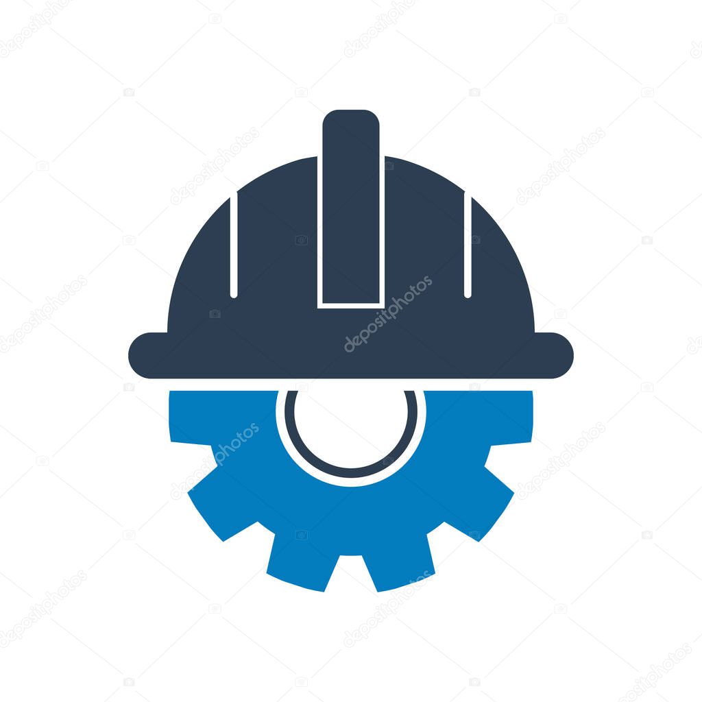 Construction service icon. Flat style vector EPS.