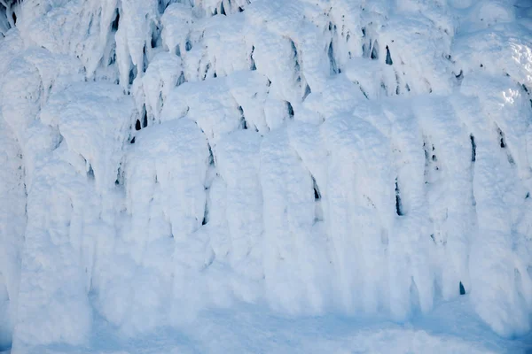 Ice formations. Forms of frozen water. — Stock Photo, Image