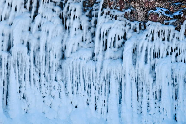 Ice formations. Forms of frozen water. — Stock Photo, Image