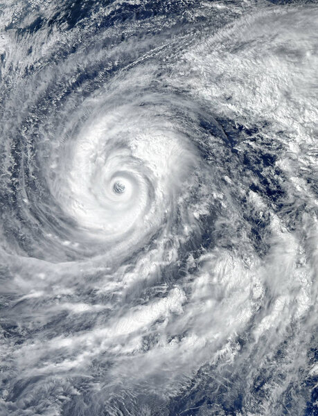 Eye of the Hurricane. Hurricane on Earth. Typhoon over planet 
