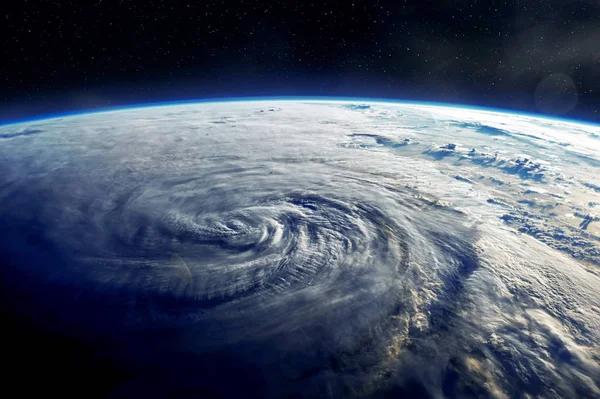 Eye of the Hurricane. Hurricane on Earth. Typhoon over planet — Stock Photo, Image