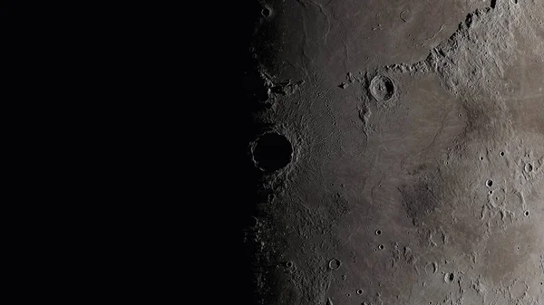 Moon surface close up. Craters and furrows — Stock Photo, Image
