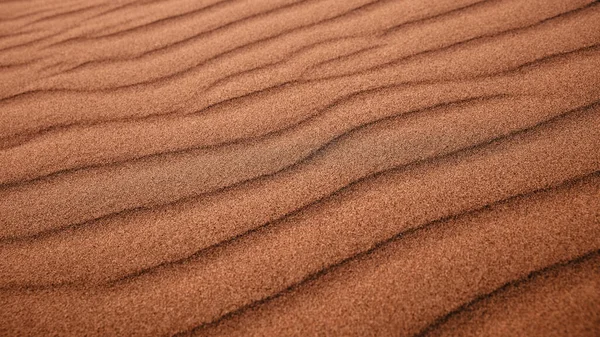 沙的背景 沙漠中沙质的波涛 — 图库照片