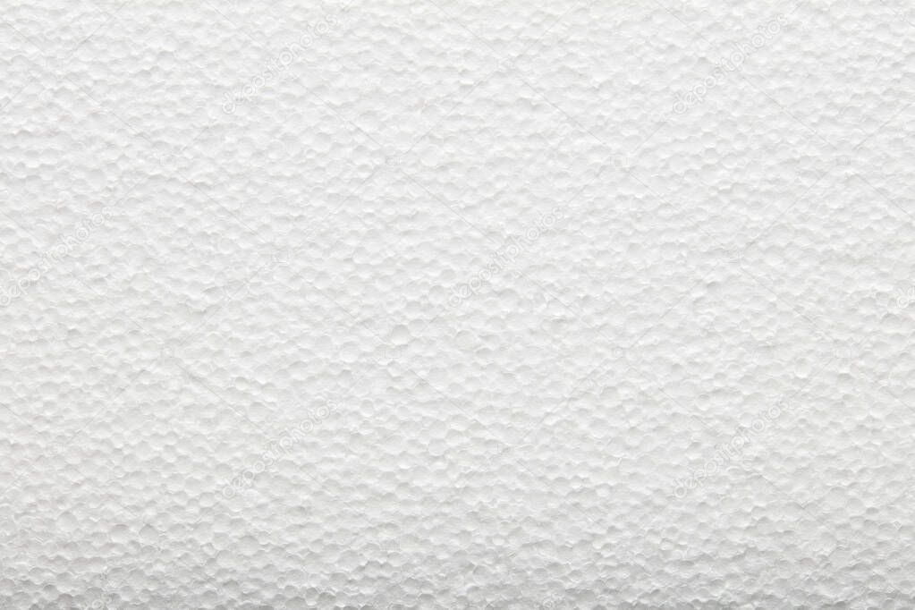 Polystyrene, Styrofoam foam texture. Universal packaging material. Insulation and noise insulation.