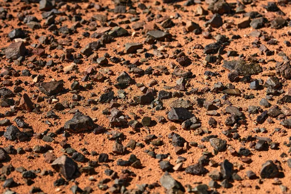 Gobi Negro Desierto Pedregoso Piedras Negras Arena Fondo Natural Abstracto — Foto de Stock