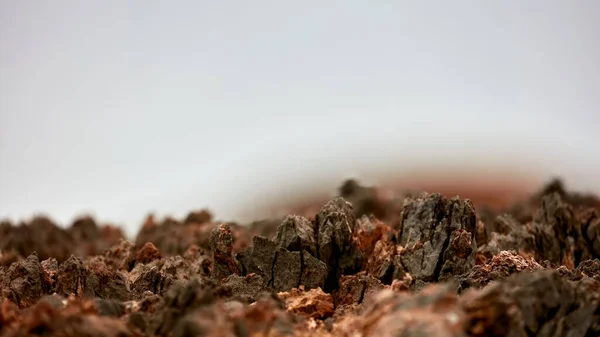 Czarny Gobi Kamienna Pustynia Składająca Się Czarnych Kamieni Streszczenie Naturalnego — Zdjęcie stockowe