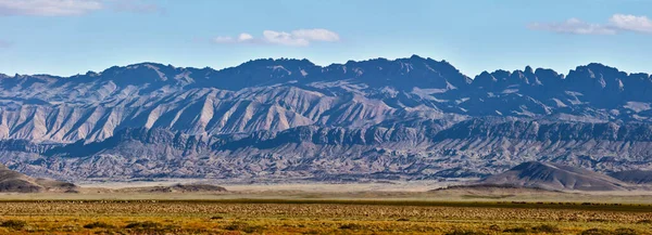 Pastagem Nas Montanhas Mongólia Paisagens Mongólia Panorama Das Montanhas Deserto — Fotografia de Stock