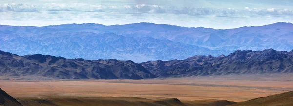 Pâturage Dans Les Montagnes Mongolie Paysages Mongolie Panorama Des Montagnes — Photo