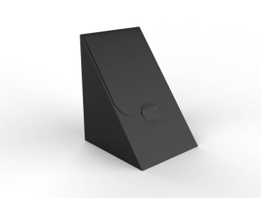 Gerçekçi Blank Çin yemek kutusu, şeker ve diğer ürünleri paketliyor. Tasarımının Şablonu. 3d illüstrasyon.