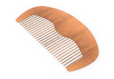 Yeni tarz sakal ya da mükemmel görünmek için saç tarağı. 3d illüstrasyon