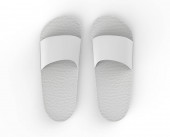 pantofle izolované na bílém pozadí. 3D ilustrace