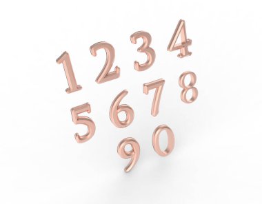 Üç boyutlu harf alfabesi. 3d illüstrasyon beyaz arkaplanda izole edildi.