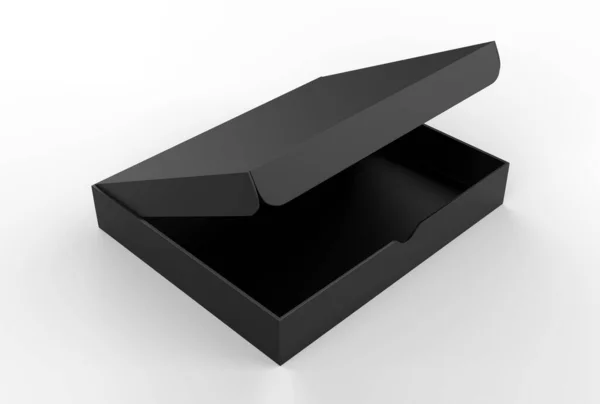 空白包装盒模拟隔离在白色背景上 3D说明 — 图库照片
