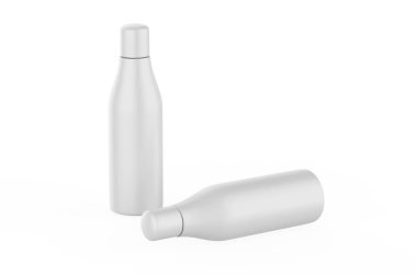 Kozmetik şişesi beyaz arka planda izole edilmiş. 3d illüstrasyon