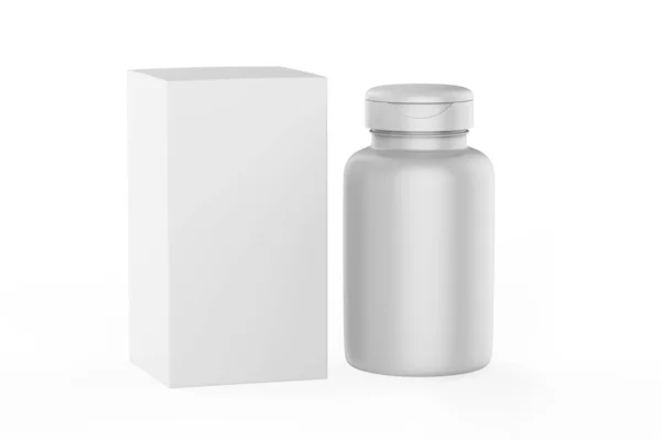 Rendering Mock Pot Voor Packaging Sjabloon Witte Achtergrond Illustratie — Stockfoto