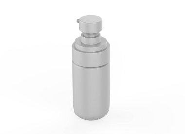 Gerçekçi bir kozmetik şişesi. Güzellik cilt bakım ürünleri konteynırı. 3d illüstrasyon