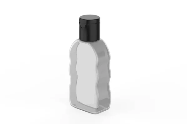 Botella Desinfectante Manos Aislado Sobre Fondo Blanco Desinfectante Manos Utiliza — Foto de Stock