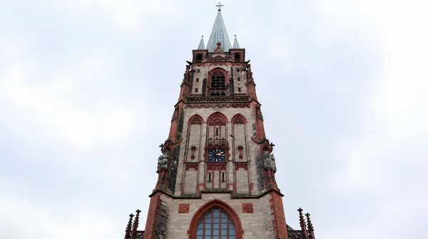 Дюссельдорф Німеччина Лютого 2020 Року Johanneskirch Church John Martin Luther — стокове фото