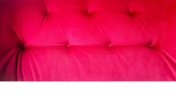 Atrás Sofá Vermelho Fundo Textura Tecido Vermelho Decoração Estilo Chesterfield — Fotografia de Stock