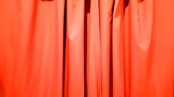 커튼은 배경으로 Silk Cloth Background Red Satin Fabric Waves Abstract — 스톡 사진