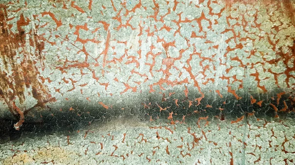 Rust Blue Painted Metal Wall Подробная Текстура Фотографии Крупный План — стоковое фото