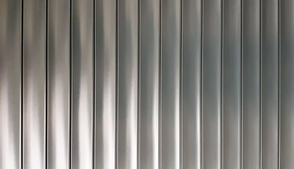 Texture Blinds Roleta Horizontal Metallic Blinds Gates Closed Striped Silver — Stock Photo, Image