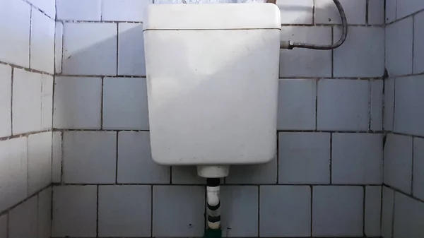 Dirty Old Dusty Toilet Public Abandoned Building Ruined Hygiene Room — Stock Photo, Image