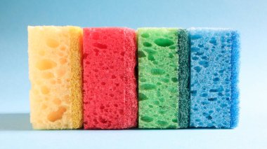 Birçok mavi, kırmızı, sarı, yeşil sünger ev kadınlarının günlük hayatta kullandıkları kirleri yıkamak ve silmek için kullanılır. Gözenekli maddeden yapılmışlardır, köpük gibi. iyi deterjan tutuşu.