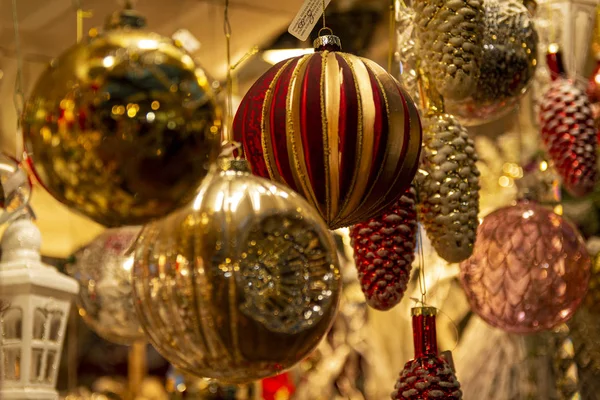 Decorações Natal Para Árvore Natal — Fotografia de Stock