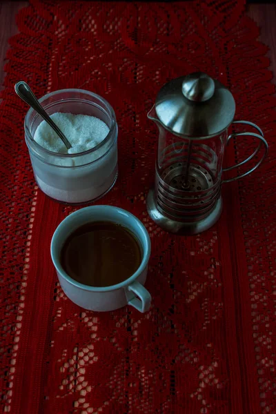 Théière Traditionnelle Verre Avec Tasse Thé — Photo