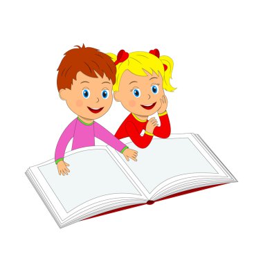 erkek ve kız kitap okuma