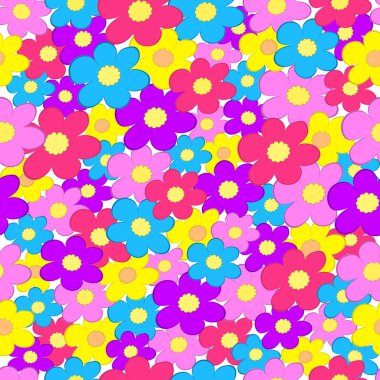 Çiçeğin renkli Dikişsiz, desen